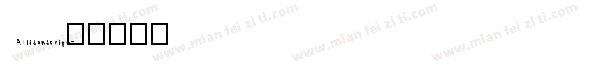 Allison script字体转换